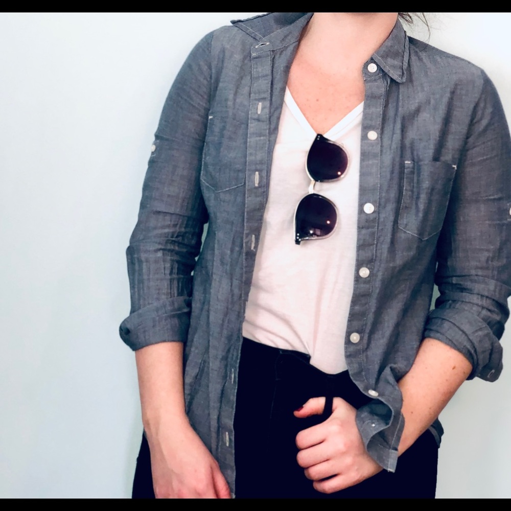 Converse denim button up